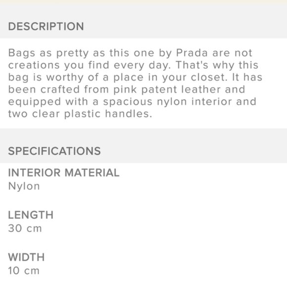 Rare patent leather prada tote bag clear handles - Picture 10 of 11